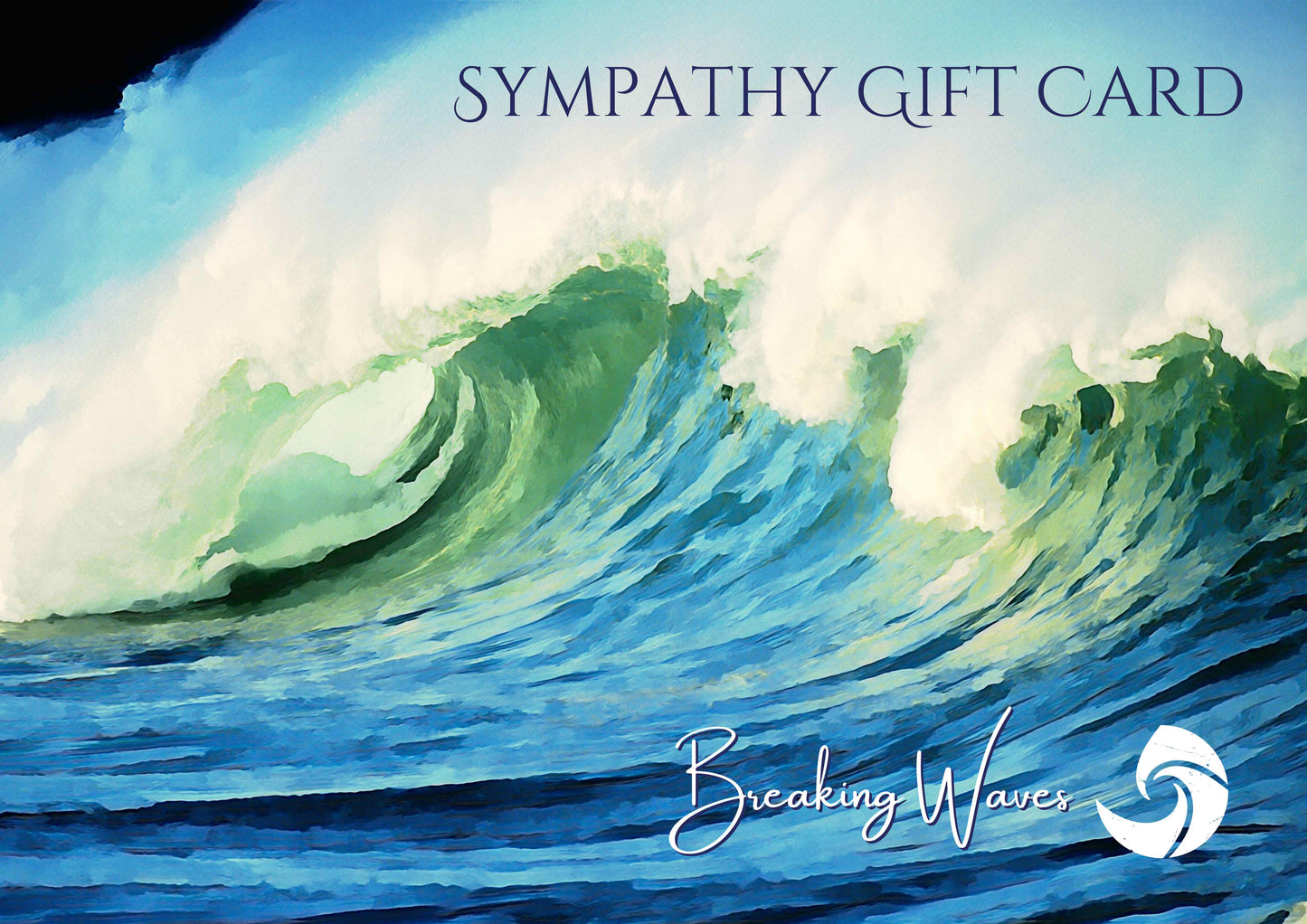 Breaking Waves Sympathy Gift Card